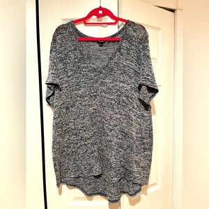 Heather Blue Oversized T Shirt